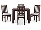 JUEGO DE COMEDOR CIC ÑUBLE 4 SILLAS CHOCOLATE BEIGE - Miniatura 7