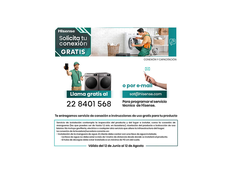 LAVADORA SECADORA CARGA FRONTAL HISENSE WD3Q1042BT 10KG/6KG GRIS 5