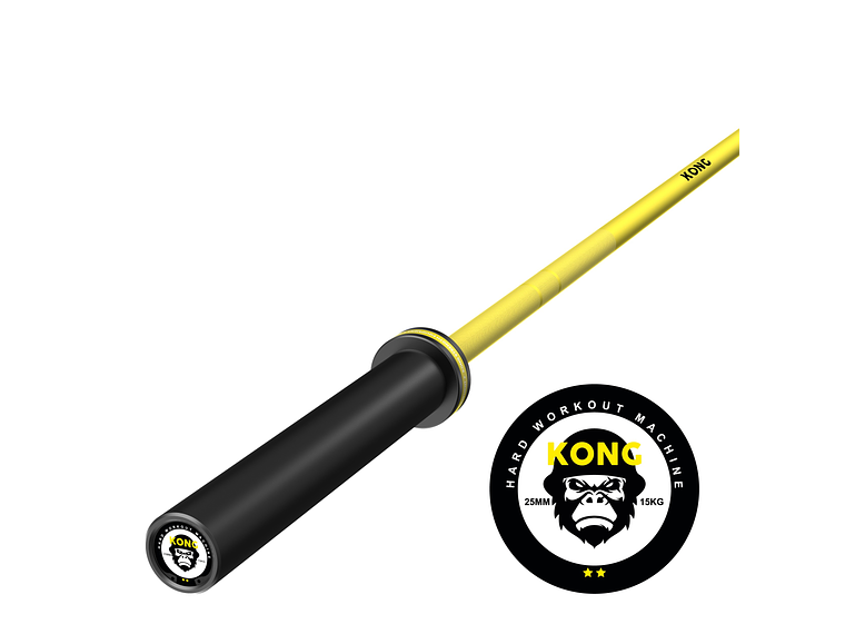 Barra Olímpica Cerakote Amarillo 15kg | KONG 1