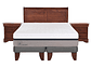 JUEGO DE DORMITORIO CIC CAMA EUROPEA BALANCE KING + MADERAS MIRO - Miniatura 1