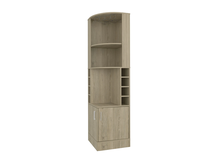 BAR FMFURNITURE ESQUINERO SOPORTE COPAS FM 001C CAFE CLARO 4