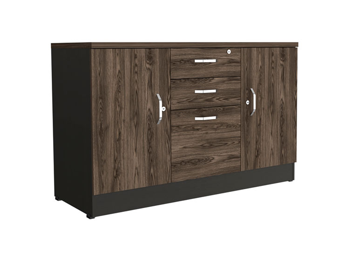 BUFFET TUHOME HOME OFF SOFT 14 PUERTAS 2 CAJONES NEGRO 6