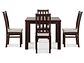JUEGO DE COMEDOR CIC ÑUBLE 4 SILLAS CHOCOLATE BEIGE - Miniatura 9