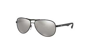 LENTES DE SOL NEGRO ESPEJADOS POLARIZADOS RAY-BAN