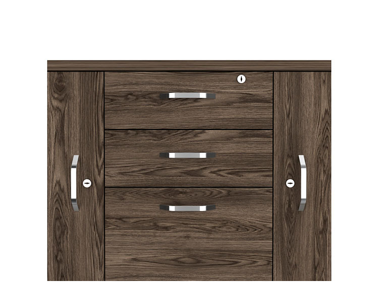 BUFFET TUHOME HOME OFF SOFT 14 PUERTAS 2 CAJONES NEGRO 7