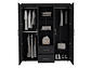 CLOSET TUHOME BARILOCHE ECO WENGUE 15 PUERTAS 2 CAJONES NEGRO - Miniatura 4