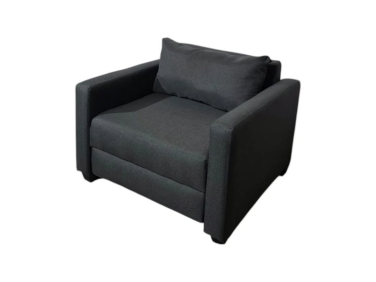 SOFA CAMA MULTIFUNCIONAL DE UN CUERPO LINO GRIS OSCURO 3