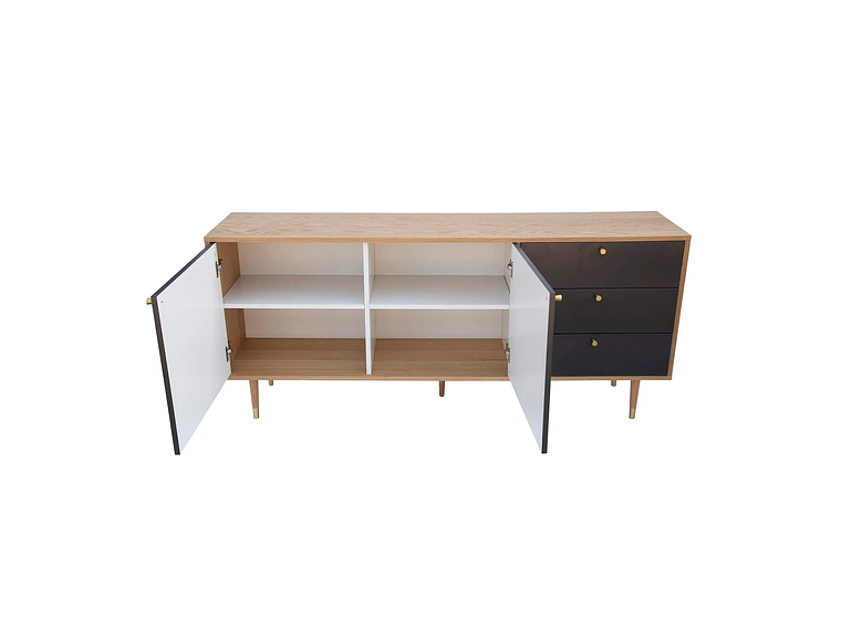 CÓMODA DAVOS CAFÉ/ GRIS | WHITE MARKET 5