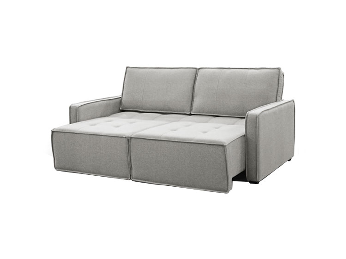 SOFÁ CAMA DECOCASA RECLINABLE DUOMO 3 CUERPOS LINO GRIS 2