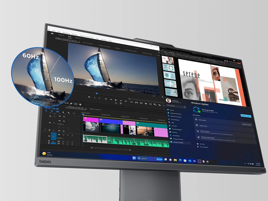 AIO THINKCENTRE NEO 50A 5TA GEN INTEL CORE I5 16GB RAM 512GB SSD 24'' W11 PRO LENOVO 5