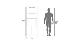 BAR FMFURNITURE ESQUINERO SOPORTE COPAS FM 001N NEGRO