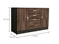 BUFFET TUHOME HOME OFF SOFT 14 PUERTAS 2 CAJONES NEGRO - Miniatura 9