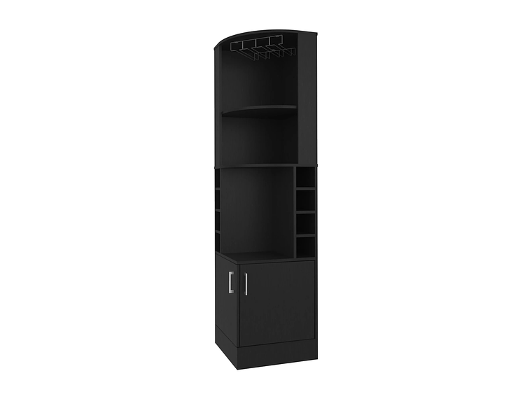 BAR FMFURNITURE ESQUINERO SOPORTE COPAS FM 001N NEGRO 3