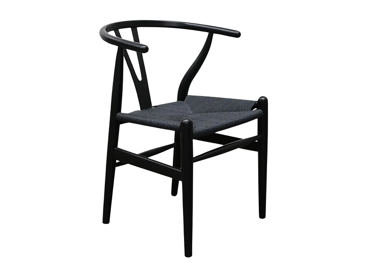 PACK PANDALINO NEGRO 2 SILLA WISHBONE NÓRDICA MADERA 2