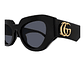 LENTES DE SOL NEGRO SUSTENTABLE GUCCI - Miniatura 3