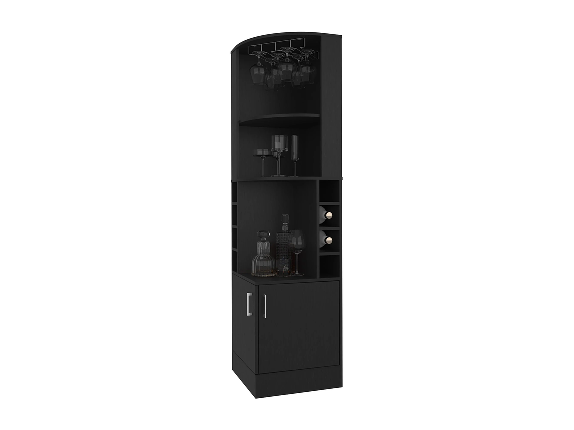 BAR FMFURNITURE ESQUINERO SOPORTE COPAS FM 001N NEGRO 4