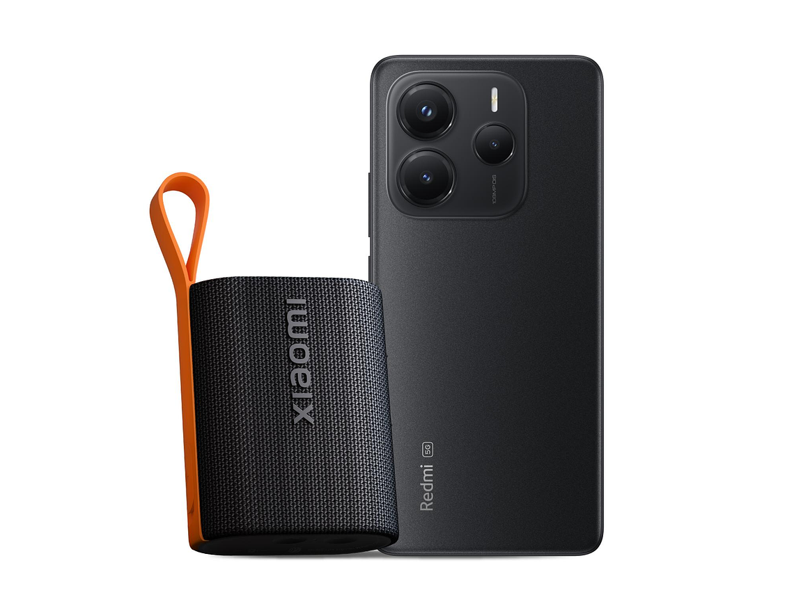 KIT CELULAR REDMI REDMI NOTE 14 5G 256GB MIDNIGHT BLACK + XIAOMI SOUND POCKET 5W 7