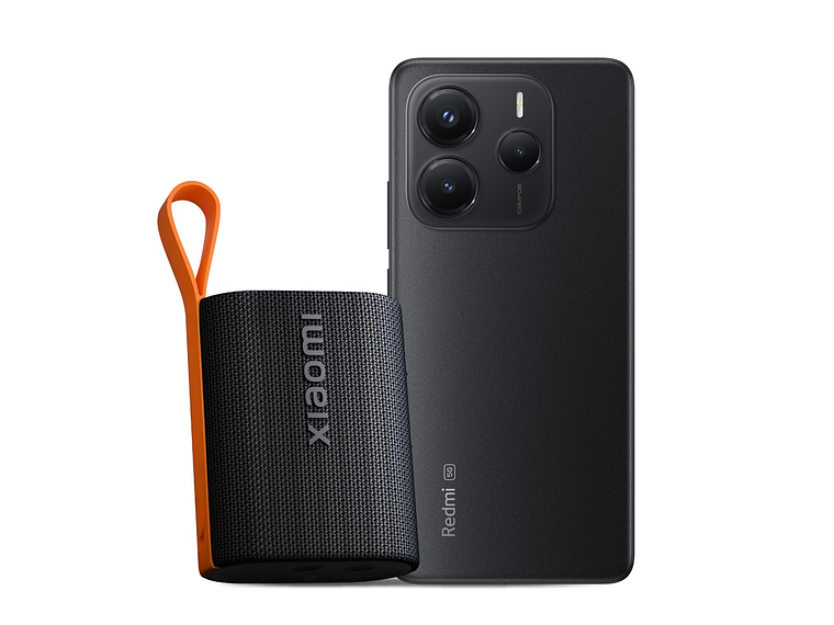 KIT CELULAR REDMI REDMI NOTE 14 5G 256GB MIDNIGHT BLACK + XIAOMI SOUND POCKET 5W 7