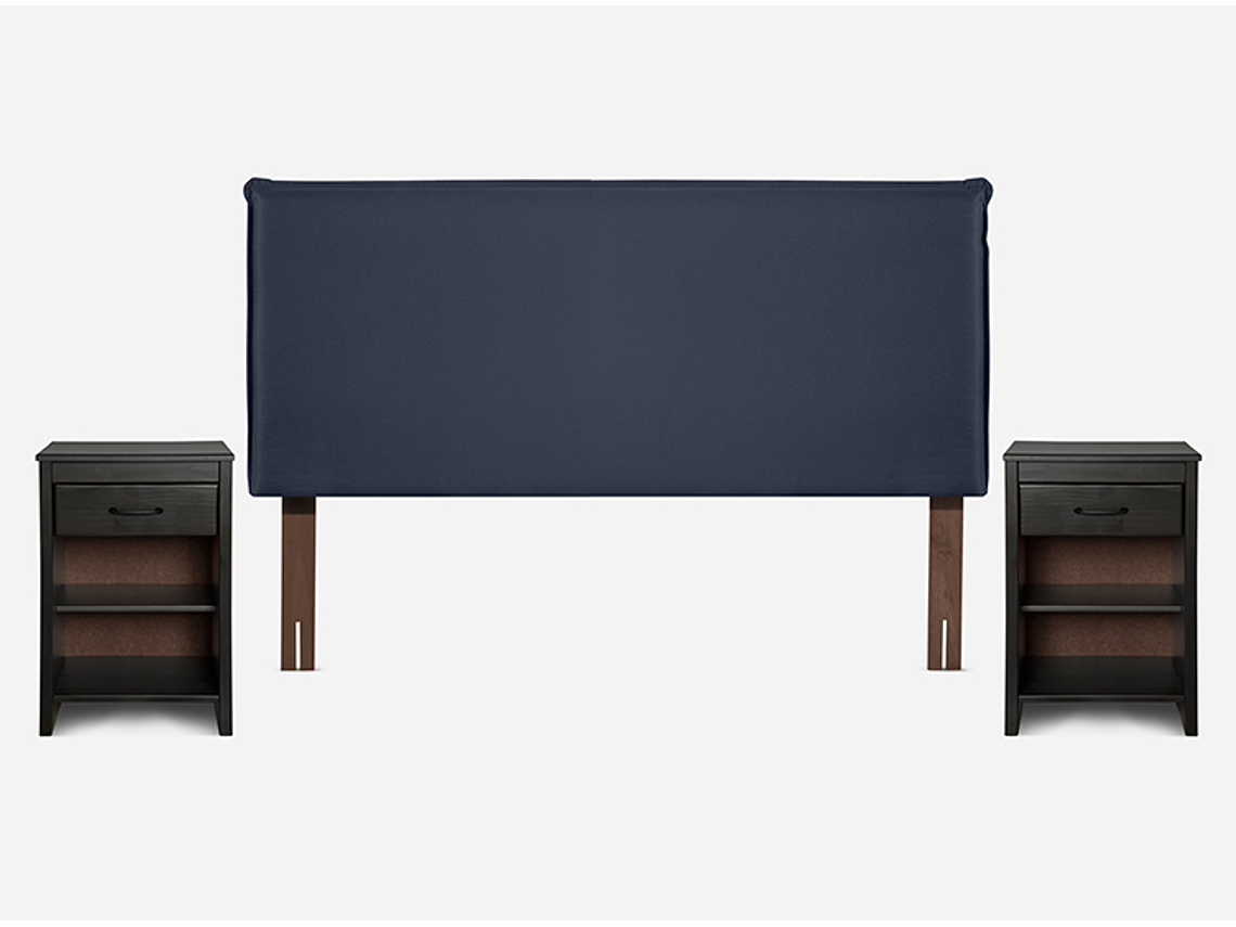 JUEGO DE DORMITORIO ROSEN CAMA EUROPEA INDIE BN 2 PLAZAS + SET MAURICE 3