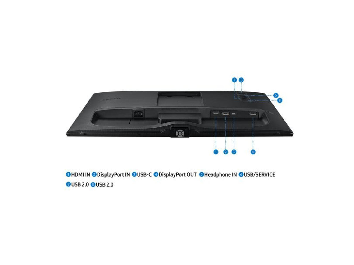 MONITOR PLANO SAMSUNG 24' QHD HDR10 75HZ HDMI NEGRO 2