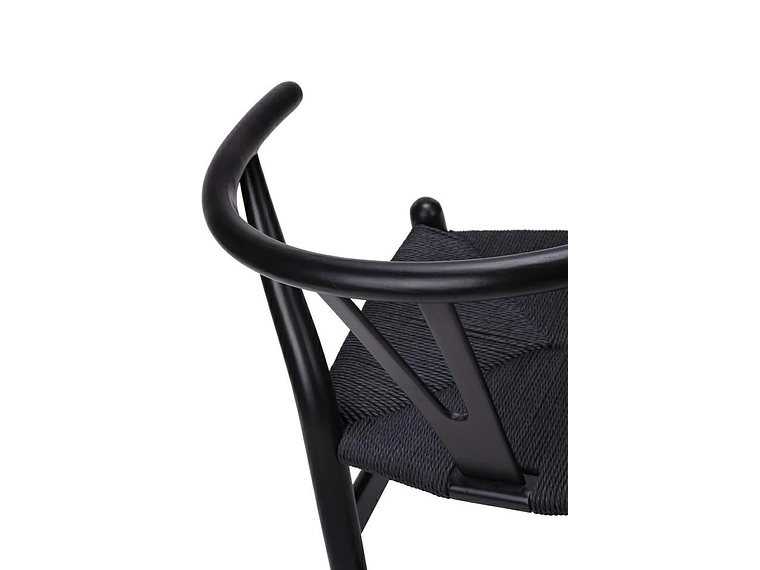 PACK PANDALINO NEGRO 2 SILLA WISHBONE NÓRDICA MADERA 4