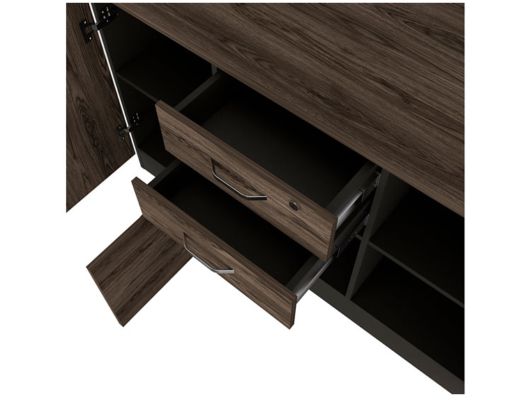 BUFFET TUHOME HOME OFF SOFT 14 PUERTAS 2 CAJONES NEGRO 11