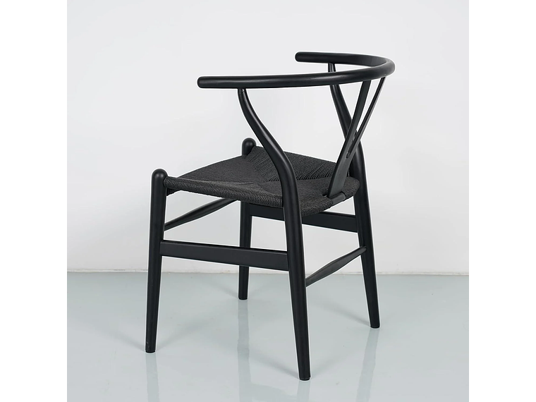 PACK PANDALINO NEGRO 2 SILLA WISHBONE NÓRDICA MADERA 5