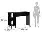 MESA COMEDOR IMPORTCLICK HOG.555 DIARIO 136X92X45 CM NEGRO MADERA - Miniatura 2