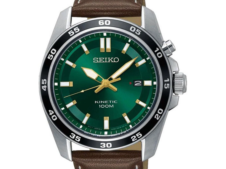 RELOJ DE PULSERA SEIKO SKA791 HOMBRE KINETIC CUERO 1