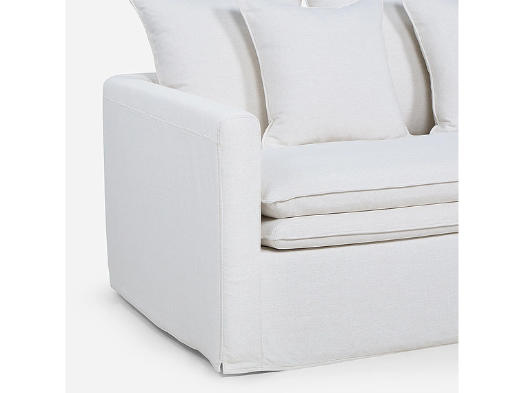 SOFÁ ROSEN 3 CUERPOS / TABLERO TERCIADO MARFIL GABON TELA 7