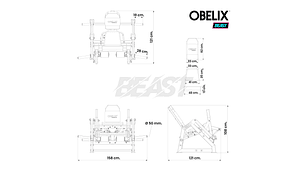 Extensión de Cuádriceps Iso Lateral Beast | Obelix