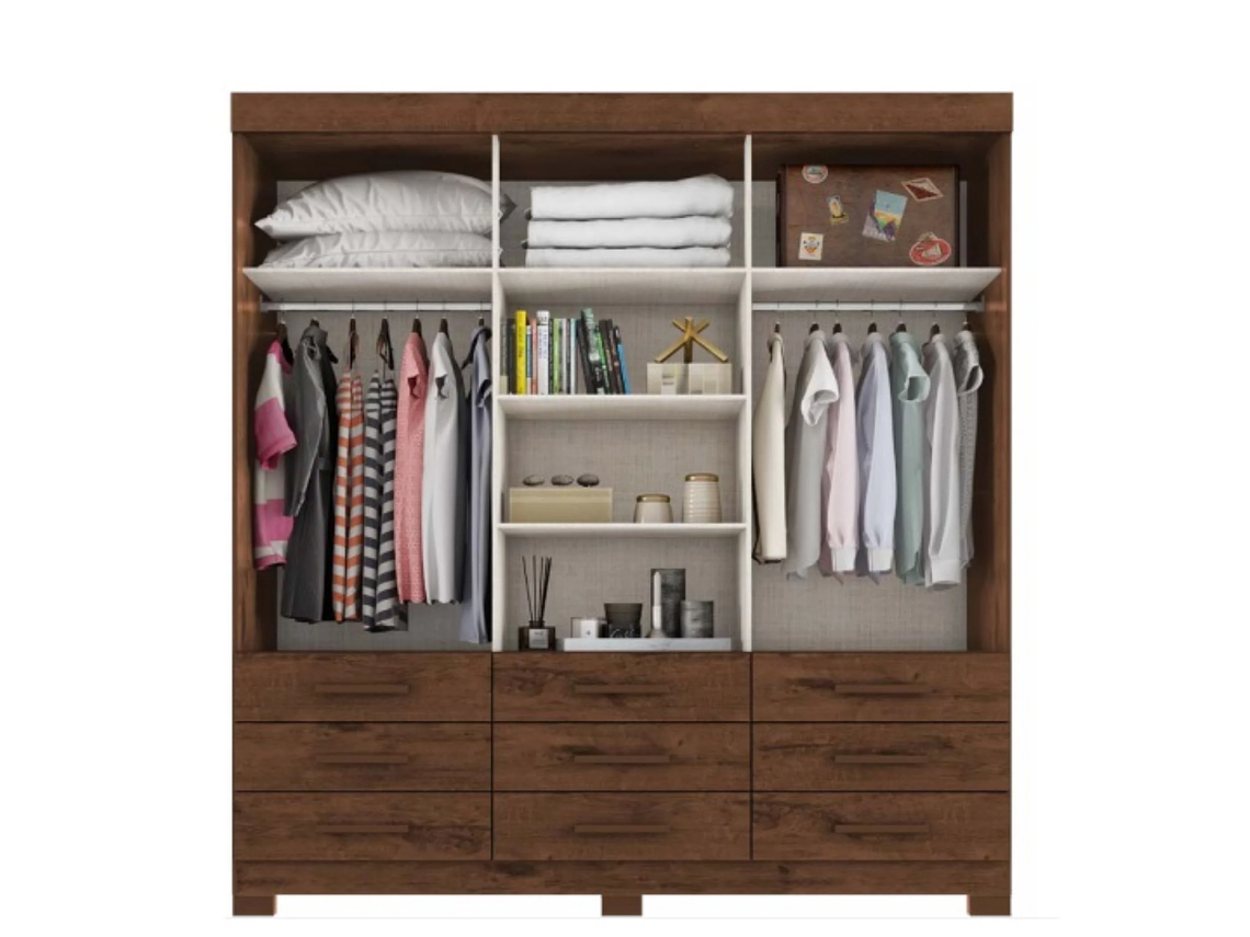 ROPERO TAHUARI MDF CAFÉ IDEALE PLUS 2