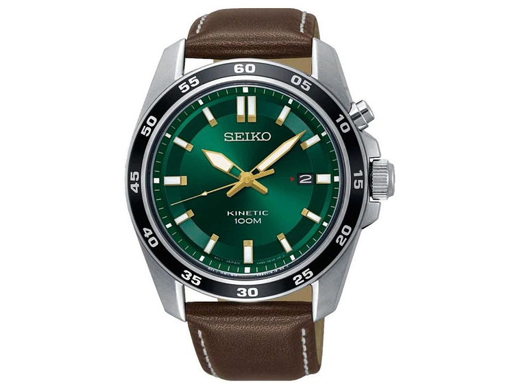 RELOJ DE PULSERA SEIKO SKA791 HOMBRE KINETIC CUERO 3