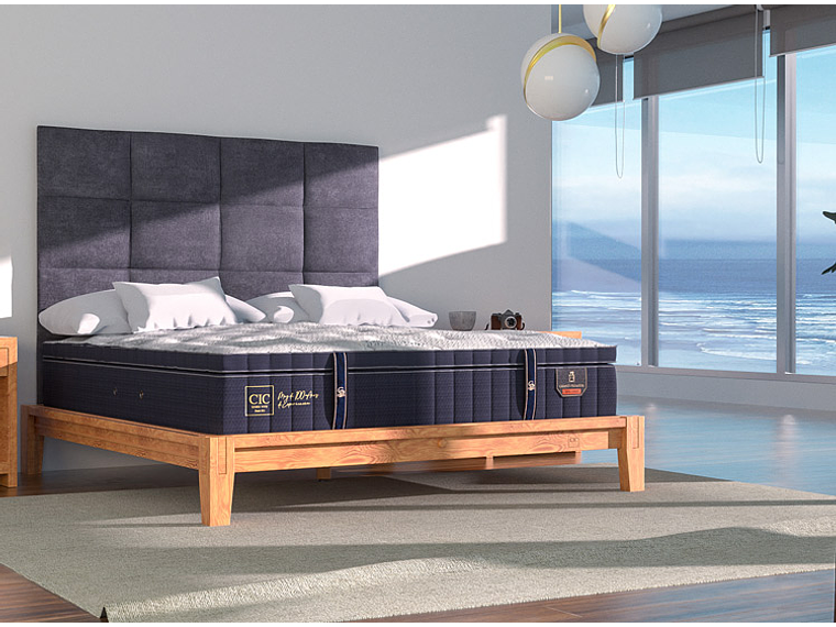 CAMA EUROPEA CIC GRAND PREMIUM SUPER KING + RESPALDO TAMESIS 8