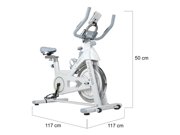 BICICLETA ESTÁTICA CENTURFIT MKZ-BICSPIN11BLA PRO CENTURIFIT SPINNING RUEDA INERCIA 11KG 2