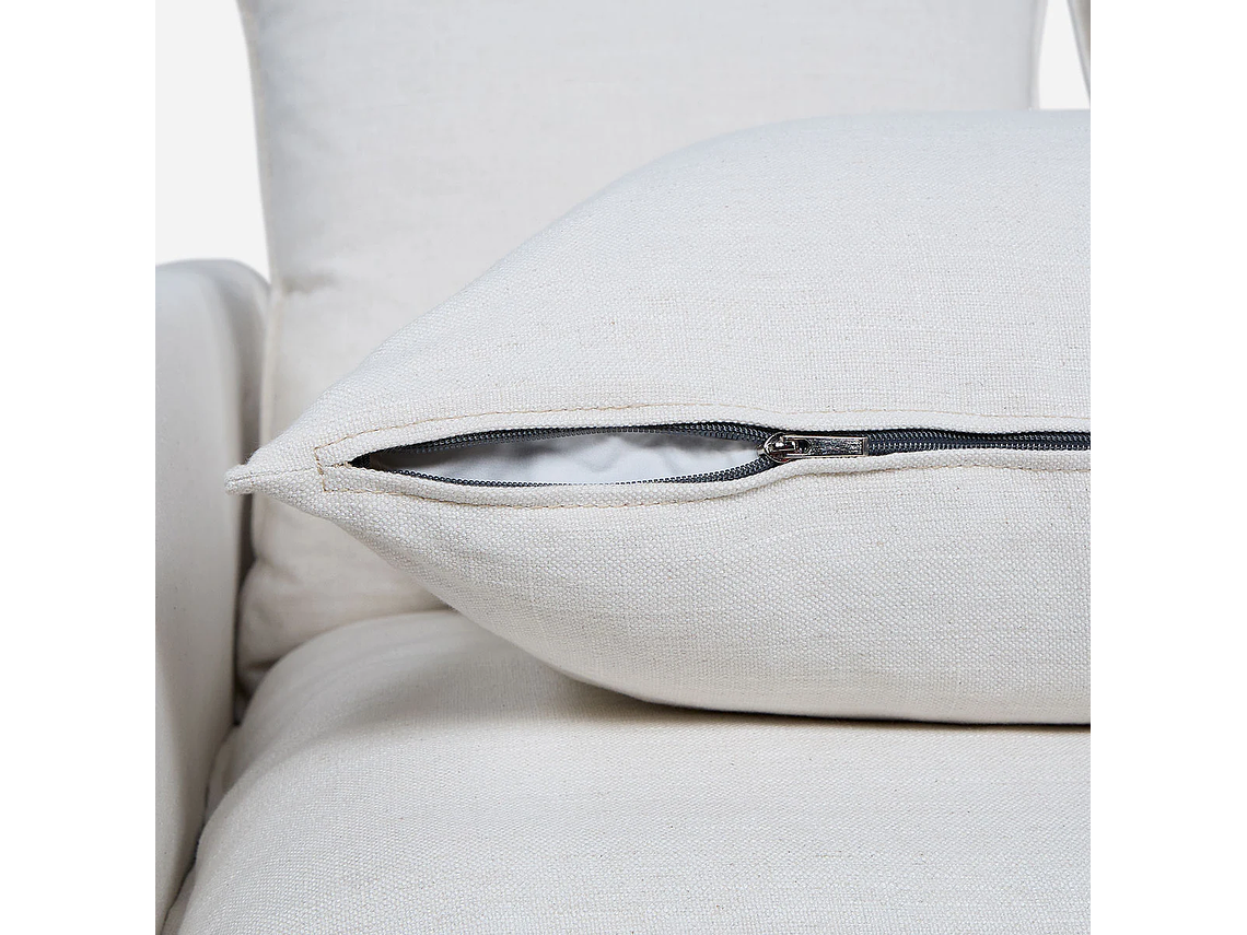 SOFÁ ROSEN 3 CUERPOS / TABLERO TERCIADO MARFIL GABON TELA 9