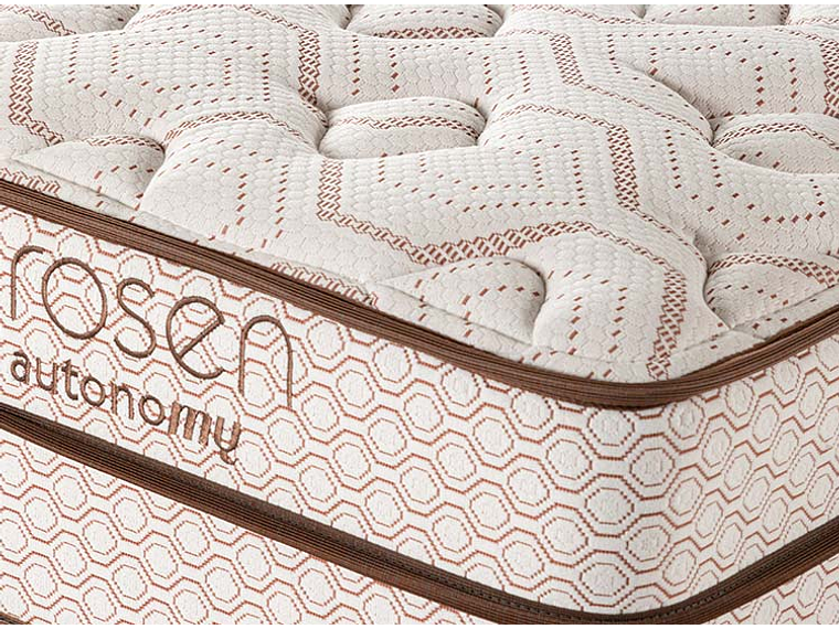 JUEGO DE DORMITORIO ROSEN CAMA EUROPEA AUTONOMY LAND PB BD 2 PLAZAS + SET FERRARA GRIS 6