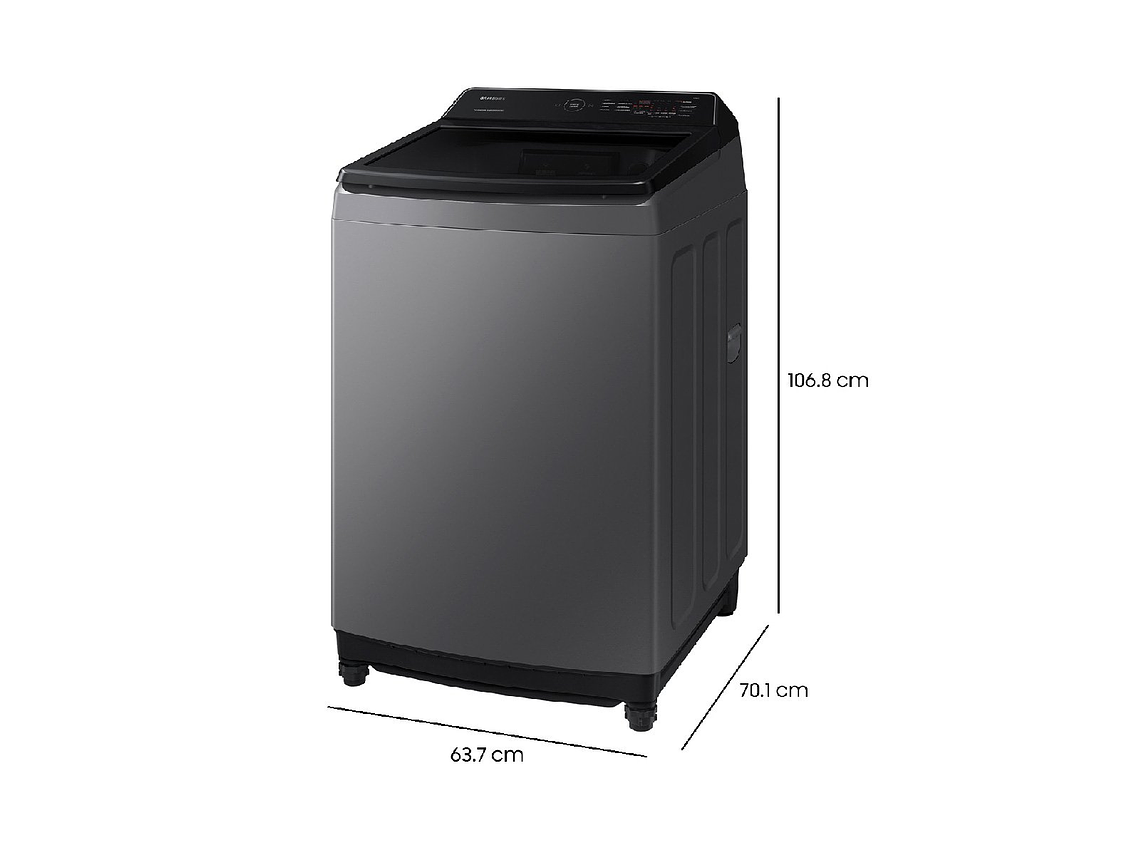 LAVADORA CARGA SUPERIOR SAMSUNG WA17CG6441BD 17KG GRAFITO 2