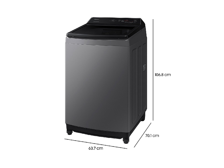 LAVADORA CARGA SUPERIOR SAMSUNG WA17CG6441BD 17KG GRAFITO 2