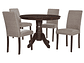 JUEGO DE COMEDOR ZOY HOME PHUKET 1+4 - Miniatura 1