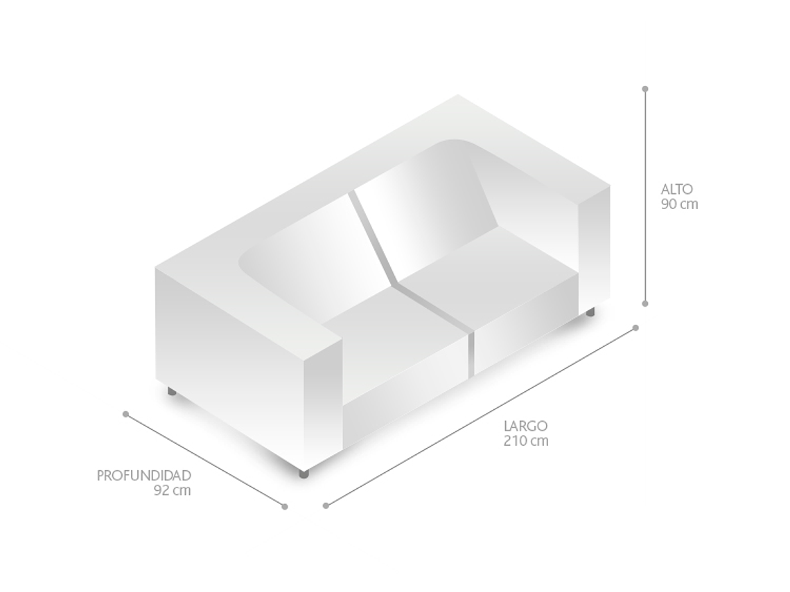SOFÁ ROSEN VICENZA ZEVIO BL 3 CUERPOS CUERO 2