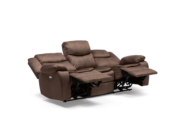 SILLÓN VYS SPA ELECTRABROWN 3 CUERPOS ACERO CAFE ELECTRA BROWN ELECTRICO + USB CELULAR 2