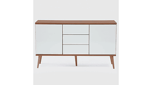 BUFFET ROCA BLANCO COPIHUE 2 PUERTAS 3 CAJONES CANELA