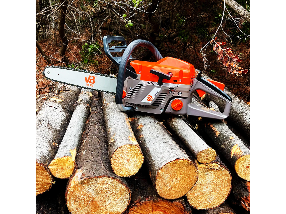 MOTOSIERRA VAN BEEK VB-45 GASOLINA 45 CC 2.72 HP ESPADA 45.72 CM 2