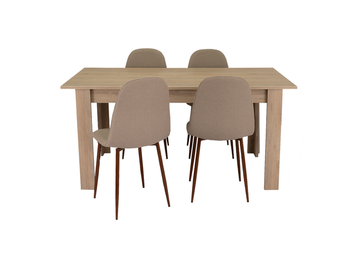 MESA DE COMEDOR FM-005C CAFÉ CLARO 3