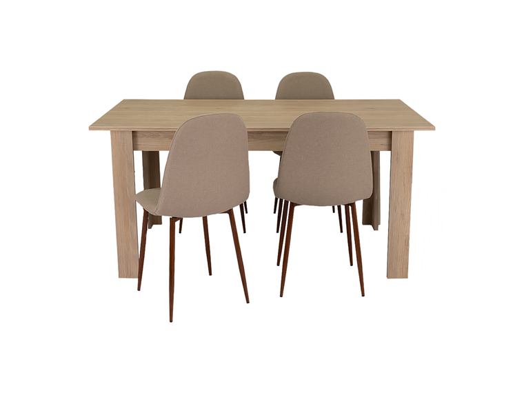 MESA DE COMEDOR FM-005C CAFÉ CLARO 3