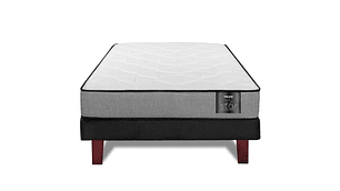 CAMA EUROPEA FLEX FLAT BLACK STAR 1.5 PLAZAS