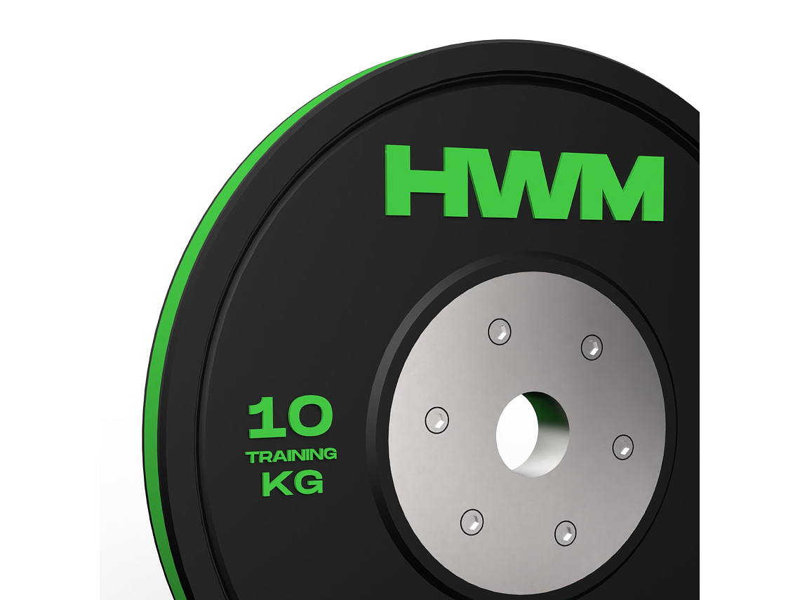 Par Bumper Plates Color Stripe 10kg | HWM 3