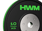 Par Bumper Plates Color Stripe 10kg | HWM - Miniatura 3