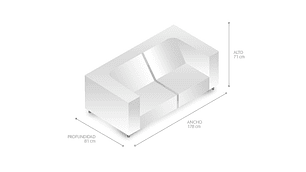 FUTÓN IDETEX MIAMI 3 CUERPOS CHOCOLATE
